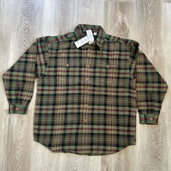 Gap Youth Boys Size XXL (14-16) Long Sleeve Flannel Plaid Button Down Shirt NWT - Picture 1 of 8